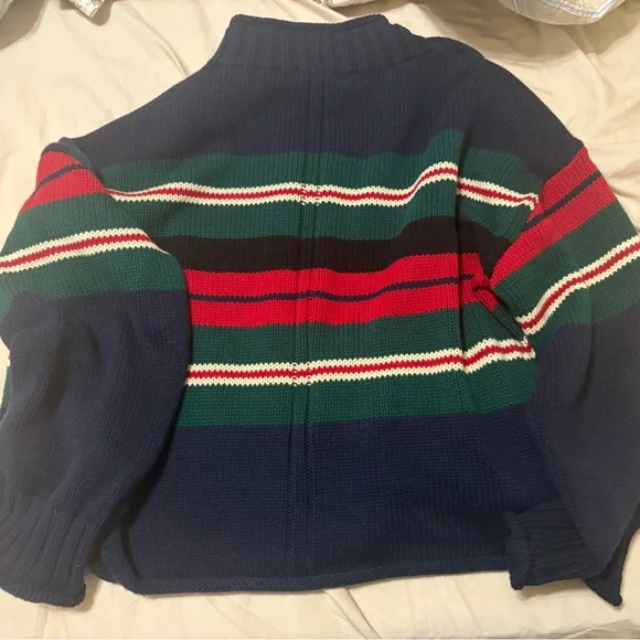 J. Crew Multicolor Striped Turtleneck Sweater - Picture 3 of 3